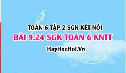 Bài 9.24 SGK Toán 6 tập 2 Kết nối tri thức
